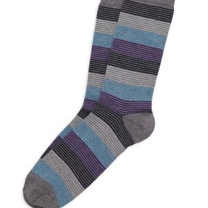 SAKS FIFTH AVENUE
Striped Dress Socks
GREY MULTI , One Size
